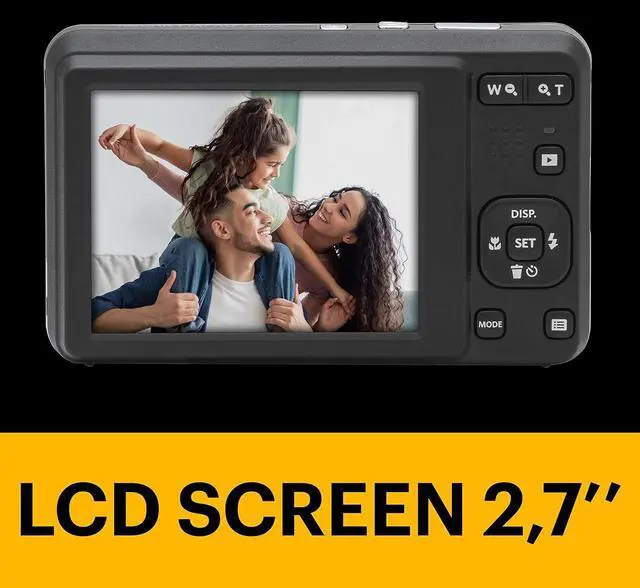 Alt view image 4 of 4 - KODAK PIXPRO FZ55-RD 16MP Digital Camera 5X Optical Zoom 28mm Wide Angle 1080P Full HD Video 2.7" LCD Vlogging Camera (Red) Packaging May Vary