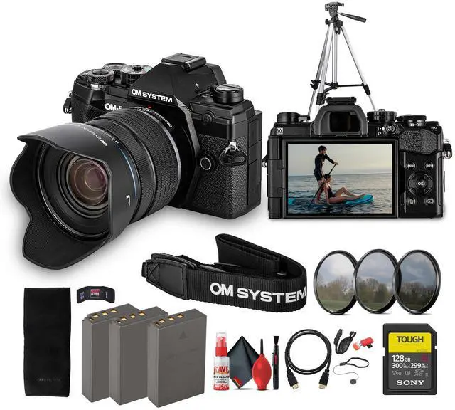 Main image of OM SYSTEM OM-5 Mirrorless Camera with 12-45mm f/4 PRO Lens Bundle