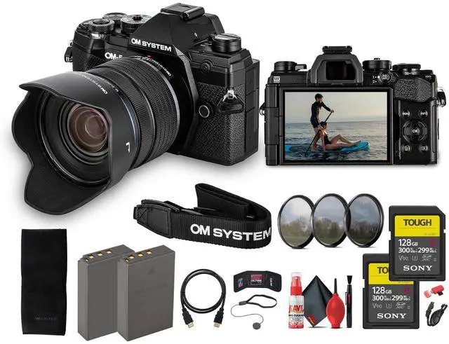 Main image of OM SYSTEM OM-5 Mirrorless Camera with 12-45mm f/4 PRO Lens Bundle