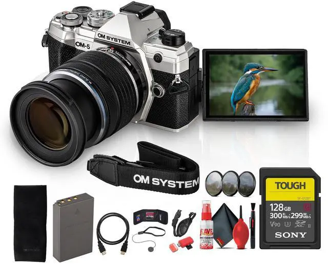 Main image of OM SYSTEM OM-5 Mirrorless Camera with 12-45mm f/4 PRO Lens Bundle