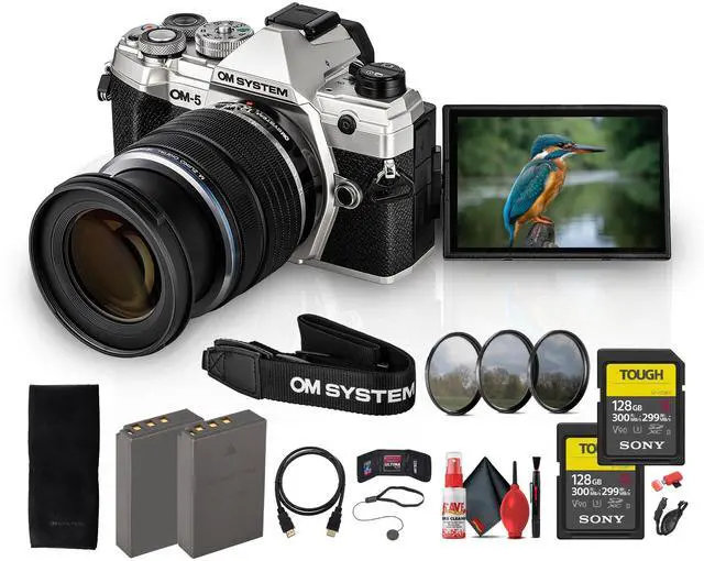 Main image of OM SYSTEM OM-5 Mirrorless Camera with 12-45mm f/4 PRO Lens Bundle
