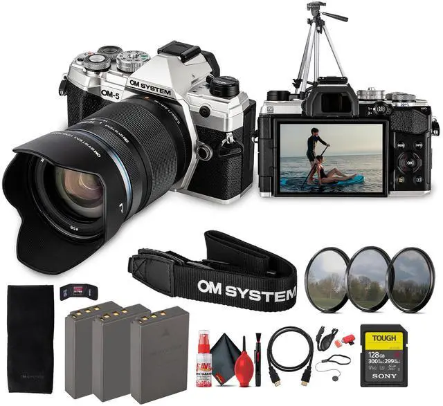 Main image of OM SYSTEM OM-5 Mirrorless Camera with 14-150mm f/4-5.6 II Lens Bundle