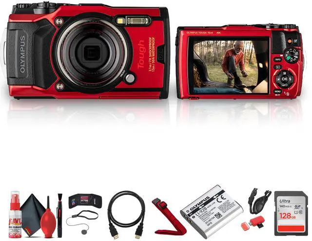 Main image of Olympus Tough TG-6 Digital Camera Bundle