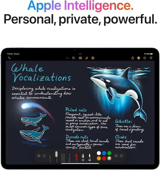 Alt view image 3 of 4 - Apple iPad Air 11-inch with M3 chip Built for Apple Intelligence, Liquid Retina Display, 128GB, 12MP Front/Back Camera, Wi-Fi 6E, Touch ID, All-Day Battery Life - Space Gray