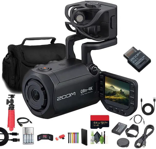 Main image of Zoom Q8n-4k Handy Video Recorder, Memory Card microSDXC Extreme Pro 64GB, Bundle