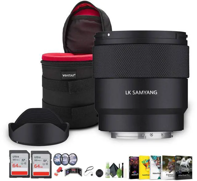 Main image of Samyang AF 16mm f/2.8 P FE Lens (Sony E), 2 Pack 64GB PRO UHS-I SDXC Memory Card