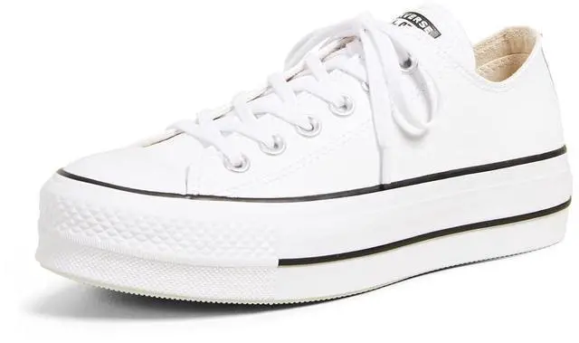 Main image of Converse Women's Chuck Taylor All Star Lift Clean Sneaker, White/Black/White, 5.5