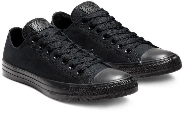 Alt view image 3 of 3 - Converse Chuck Taylor All Star Canvas Low Top Sneaker, Black Monochrome ,10.5 womens_us/8.5 mens_us