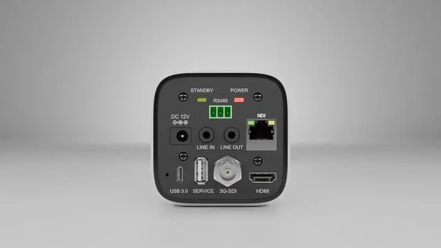 Alt view image 3 of 3 - PTZOptics Studio SE Professional Camera, 1080p, NDI HX3, 12X/20X Zoom, HDMI, SDI, USB, IP Output (12X, White)