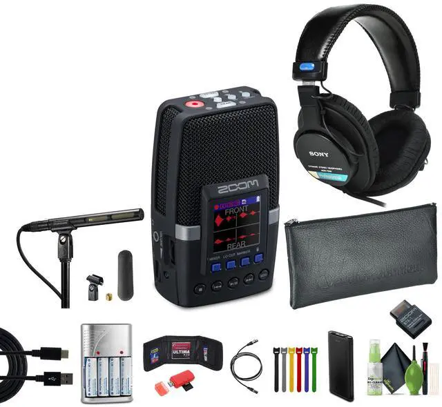 Main image of Zoom H2essential Multi-Mic Handy Recorder, Sony MDR-7506 Headphones, Bundle
