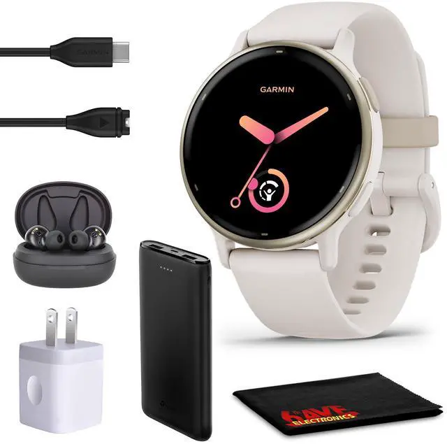 Main image of Garmin Vivoactive 5 Fitness Tracker Smart Watch For Women & Men - Ivory Case