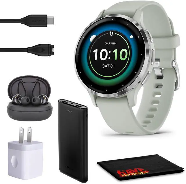 Main image of Garmin Venu 3S Advanced Fitness & Health Tracker Smart Watch - Sage Gray Case