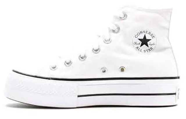 Main image of Converse Women's Chuck Taylor All Star Lift Clean HIGH TOP Sneaker, White/Black/White, 5