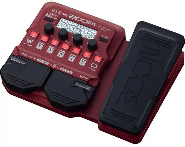 Alt view image 2 of 4 - Zoom B1X Four Bass Multi-Effects Pedal + MDR-7506 Stereo Headphones, Bundle
