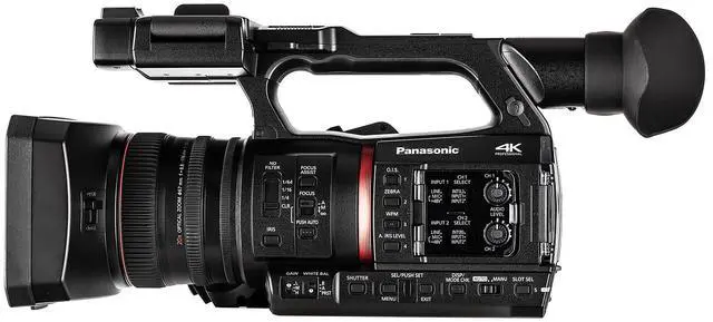 Alt view image 4 of 4 - Panasonic AG-CX350 4K Camcorder (AG-CX350) W/Padded Case, 128 GB Memory Card + More