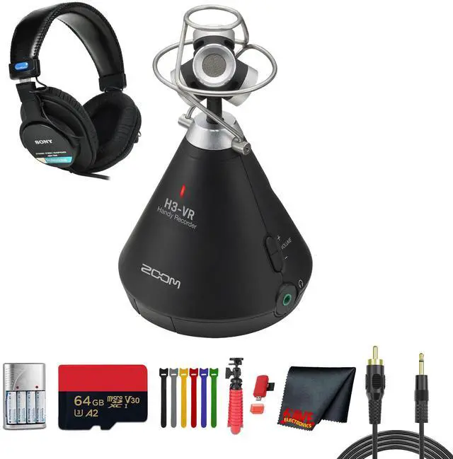 Main image of Zoom H3-VR Handy Audio Recorder + MDR-7506 Stereo Headphones, Bundle