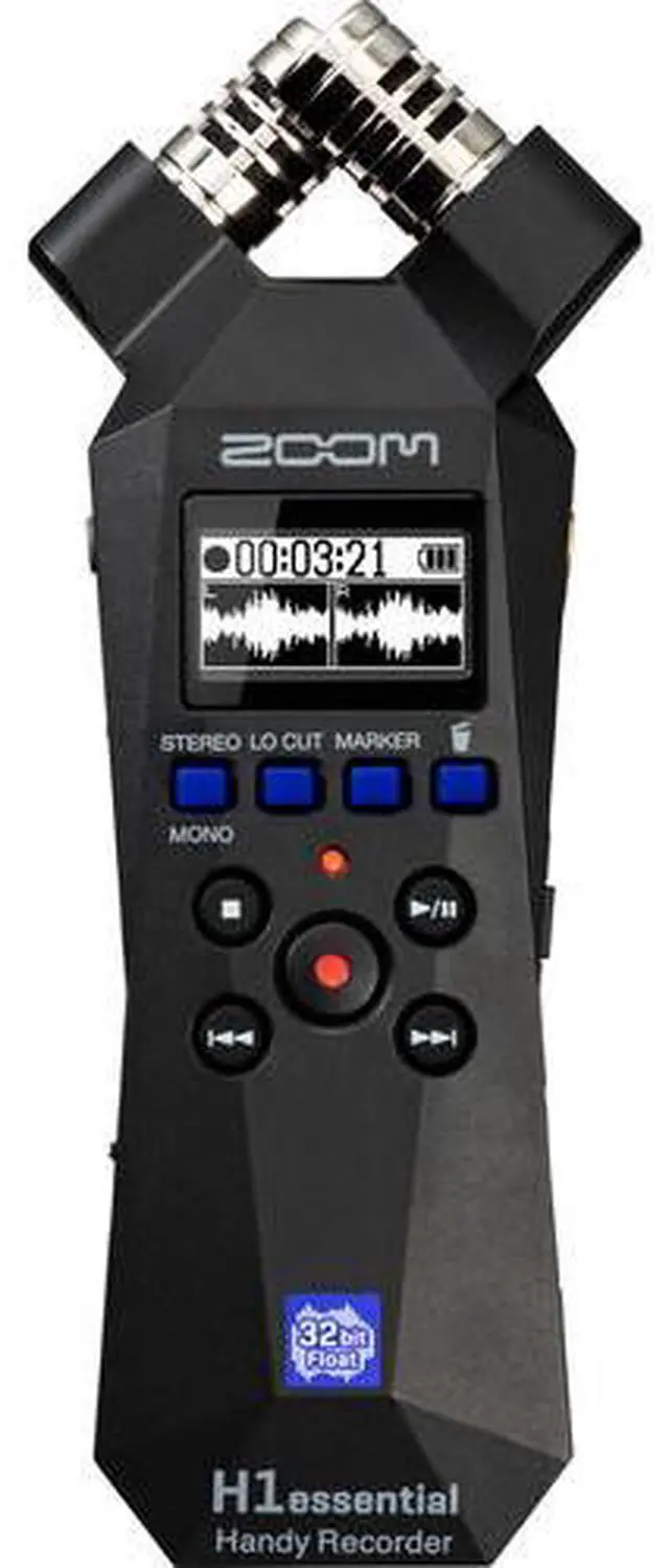 Alt view image 3 of 4 - Zoom H1essential 2-Track 32-Bit Float Audio Recorder + Headphones, Bundle