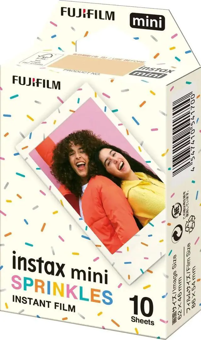 Alt view image 3 of 4 - 4xFUJIFILM INSTAX MINI Spinkles Instant Film (10 Exposures), Microfiber Cleaning Cloth, Bundle