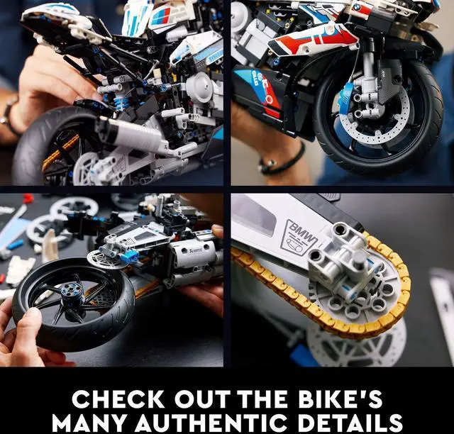 Alt view image 9 of 9 - LEGO Technic BMW M 1000 RR 42130 Model Building Set for Adults (1,925 Pieces)