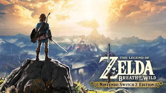 Alt view image 2 of 4 - Nintendo The Legend of Zelda Breath of the Wild + Nintendo Kirby and the Forgotten Land + Star-Crossed World For Nintendo Switch 2 Edition + Microfiber Cleaning Cloth