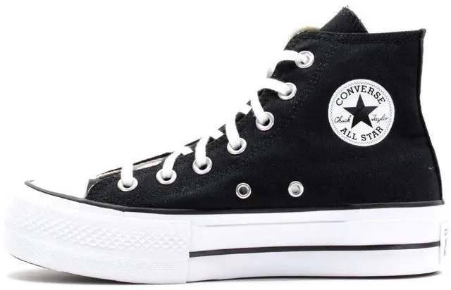 Alt view image 2 of 4 - Converse CTAS Lift HI Sneaker, Black White, 5.5 M US