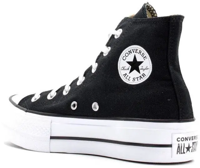 Alt view image 3 of 4 - Converse CTAS Lift HI Sneaker, Black White, 5.5 M US