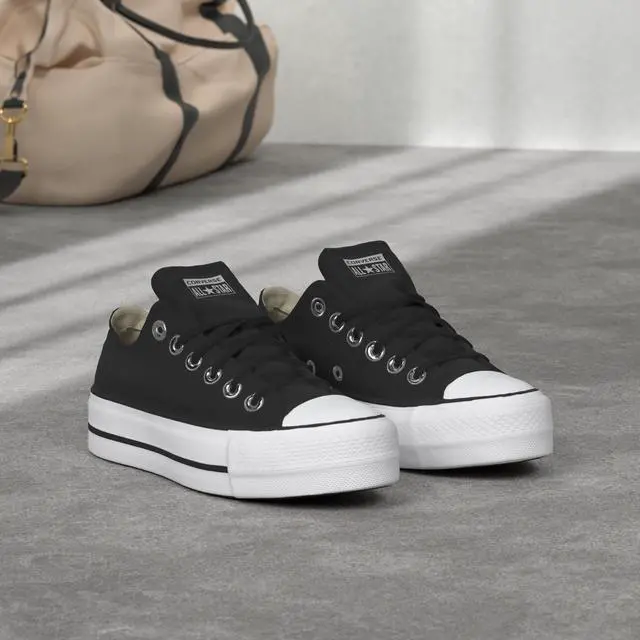 Alt view image 3 of 4 - Converse Women's Chuck Taylor All Star Lift Sneaker, Black/White/White, 6