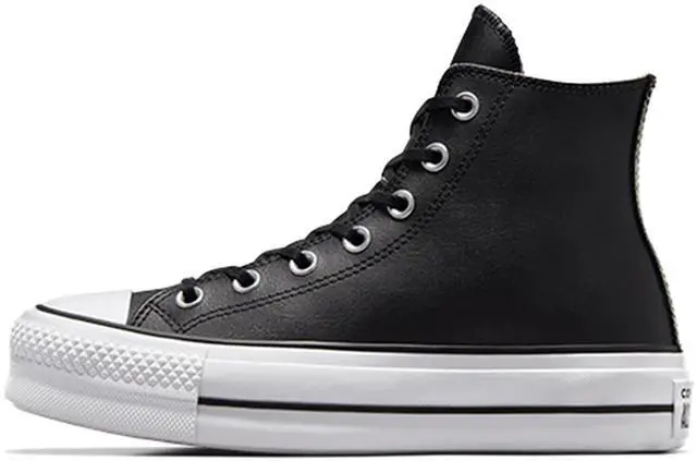Main image of Converse Women's Chuck Taylor All Star Lift Clean HIGH TOP Sneaker, Black/Black/White, 7.5