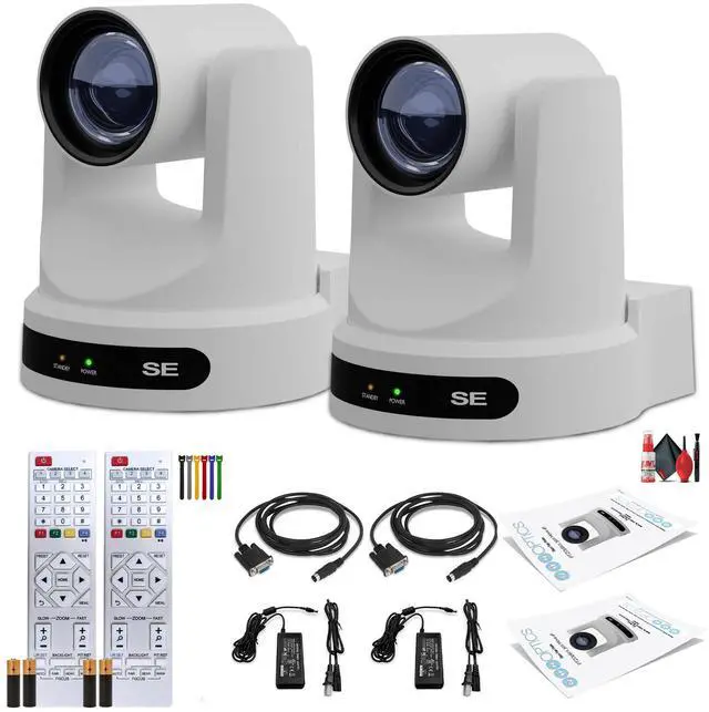 Main image of 2 x PTZOptics Move SE PTZ Camera with 20x Optical Zoom (White) (PT20X-SE-WH-G3)