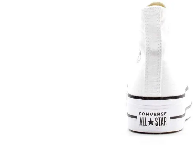 Alt view image 4 of 4 - Converse Women's Chuck Taylor All Star Lift High Top Sneakers, White/Black/White, 5 Medium US
