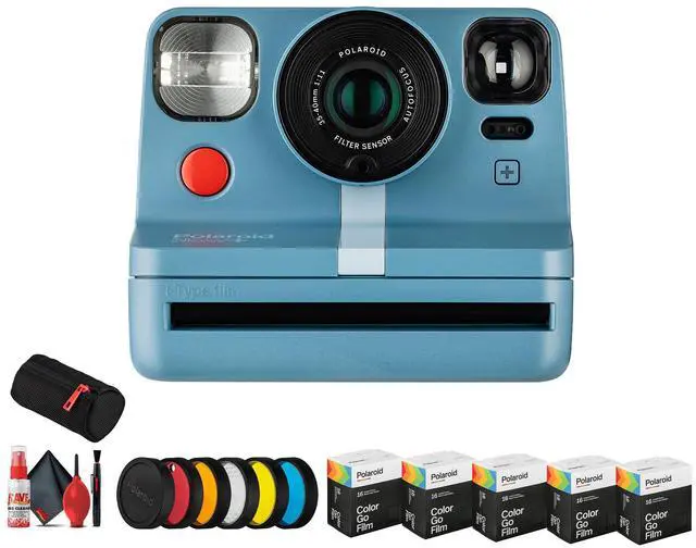 Main image of Polaroid Now+ i-Type Instant Camera (Blue) Bundle