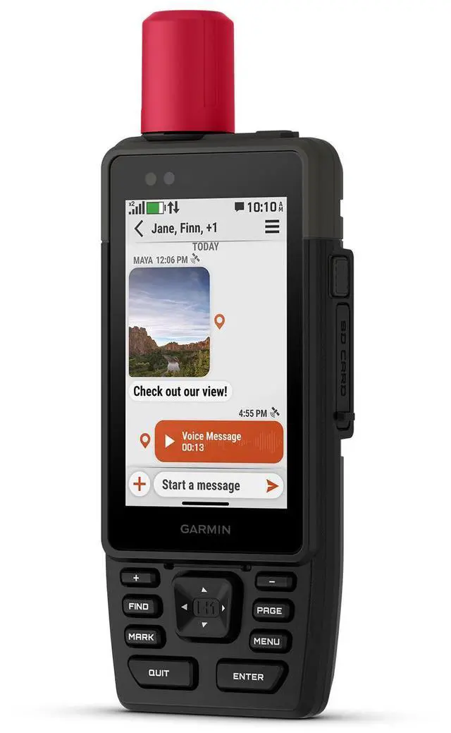 Alt view image 2 of 4 - Garmin GPSMAP H1i Plus, Premium GPS Handheld Navigator with inReach Plus Technology to Share Texts, Photos, Voice Memos and SOS Off-Grid, Touchscreen and Buttons, Long Battery Life, Preloaded Maps