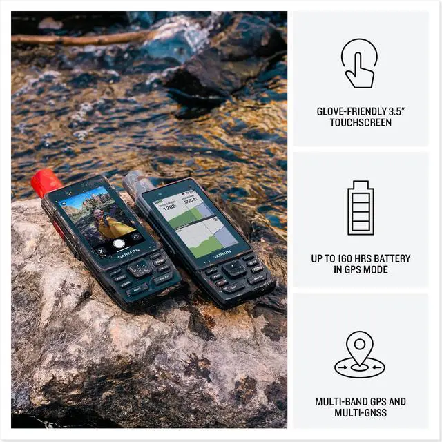 Alt view image 4 of 4 - Garmin GPSMAP H1i Plus, Premium GPS Handheld Navigator with inReach Plus Technology to Share Texts, Photos, Voice Memos and SOS Off-Grid, Touchscreen and Buttons, Long Battery Life, Preloaded Maps