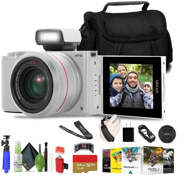 Main image of Minolta 72MP Camera w/10x Optical Zoom, Silver