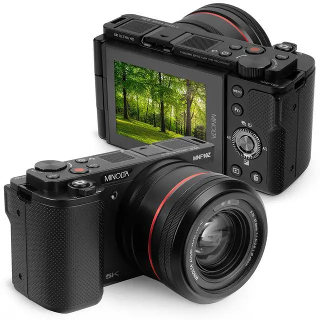 Alt view image 2 of 4 - Minolta 72MP Camera w/10x Optical Zoom, Black