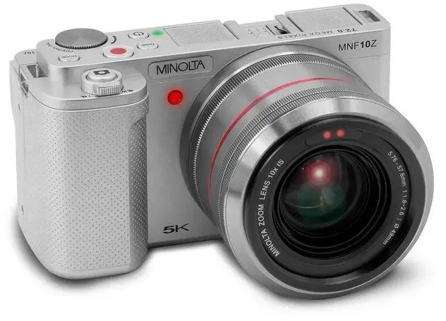 Alt view image 2 of 4 - Minolta 72MP Camera w/10x Optical Zoom, Silver