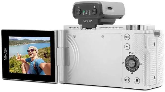 Alt view image 4 of 4 - Minolta 72MP Camera w/10x Optical Zoom, Silver