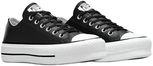 Alt view image 3 of 3 - Converse Chuck Taylor All Star Lift Clean -Ox Women's Platform Sneakers, Black, 5 AU