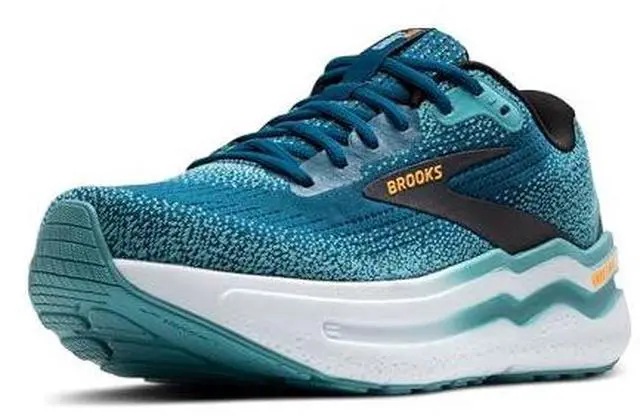 Main image of Brooks Mens Ghost Max 2 Neutral Running & Walking Shoe - Moroccan Blue/Aqua/Orange Pop - 10 Medium