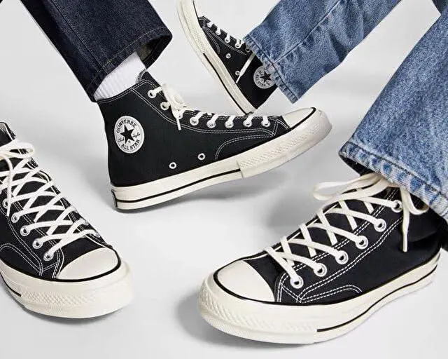 Alt view image 3 of 4 - Converse Unisex Chuck 70 Canvas Hightop Shoes - Black