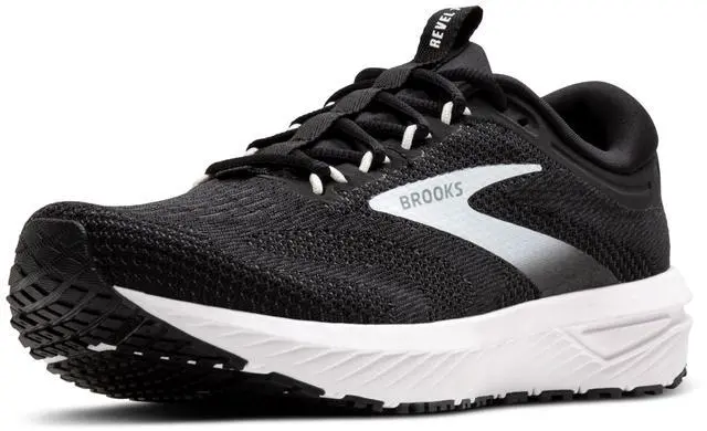 Main image of Brooks Womens Revel 7 Neutral Running Shoe - Black/White - 5 Medium