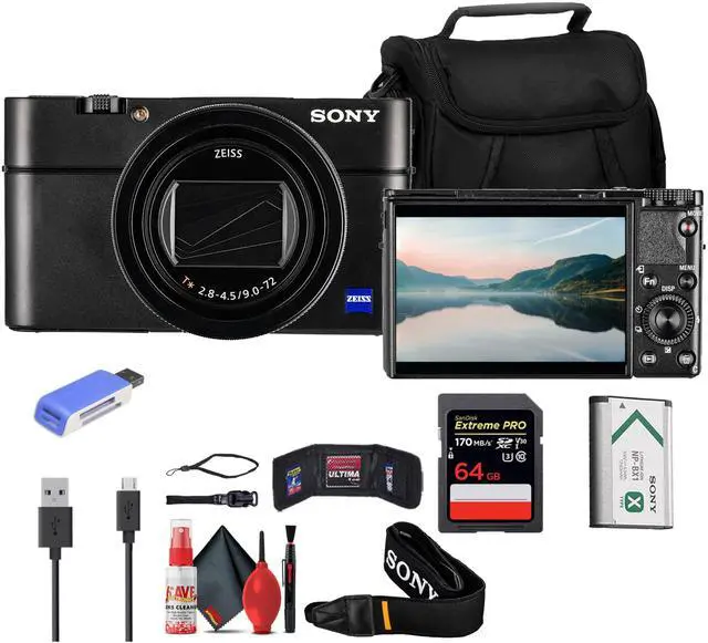 Main image of Sony Cyber-shot DSC-RX100 VII Digital Camera + 64GB Card + Case + More