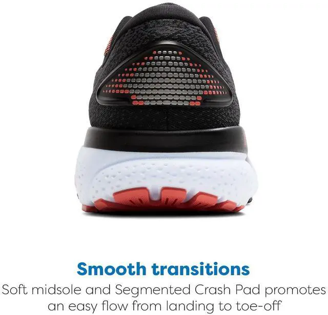 Alt view image 4 of 4 - Brooks Mens Ghost 16 Neutral Running Shoe - Black/Ebony/Burnt Sienna - 8 Medium