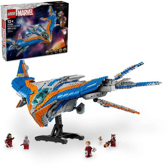 Alt view image 2 of 4 - LEGO Marvel Guardians of The Galaxy: The Milano Buildable Starship Toy, Marvel Gift for Kids with 4 Super Hero Minifigures, Guardians of The Galaxy Toy for Boys and Girls Ages 12 and Up, 76286