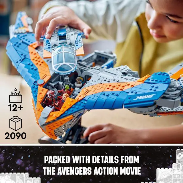 Alt view image 4 of 4 - LEGO Marvel Guardians of The Galaxy: The Milano Buildable Starship Toy, Marvel Gift for Kids with 4 Super Hero Minifigures, Guardians of The Galaxy Toy for Boys and Girls Ages 12 and Up, 76286