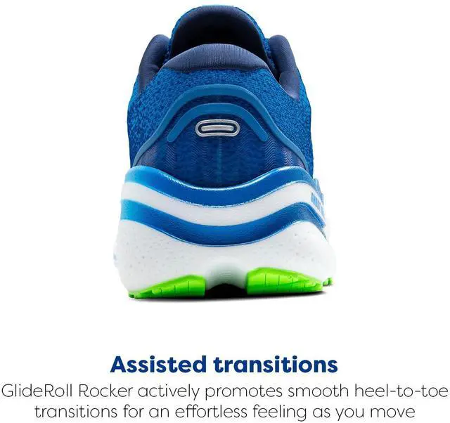Alt view image 3 of 3 - Brooks Mens Ghost Max 2 Neutral Running & Walking Shoe - Dutch Blue/Green Gecko/Peacoat - 12 Medium