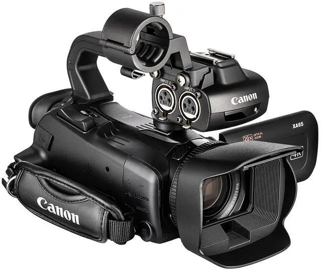 Alt view image 2 of 4 - Canon XA65 PAL Professional UHD 4K Camcorder + 128GB Memory Card + Microphone