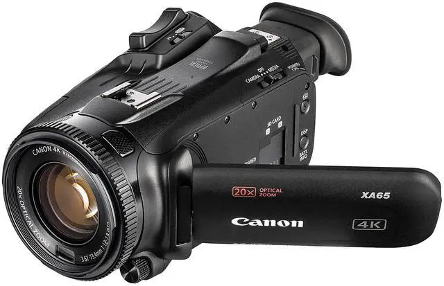 Alt view image 3 of 4 - Canon XA65 PAL Professional UHD 4K Camcorder + 128GB Memory Card + Microphone