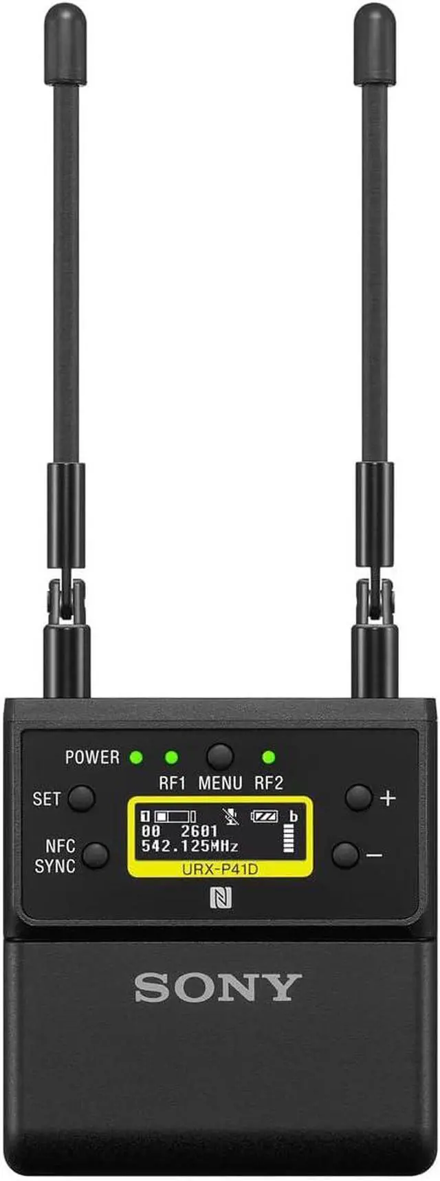 Alt view image 9 of 11 - Sony URX-P41D Dual-Ch Camera-Mount Wireless Receiver, 25UC: 536.1 to 607.8MHz