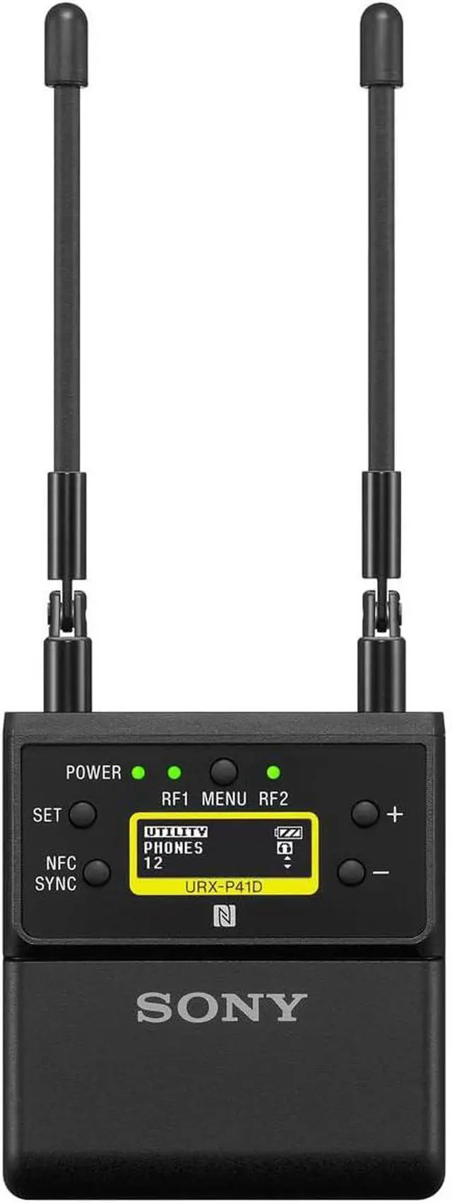 Alt view image 11 of 11 - Sony URX-P41D Dual-Ch Camera-Mount Wireless Receiver, 25UC: 536.1 to 607.8MHz